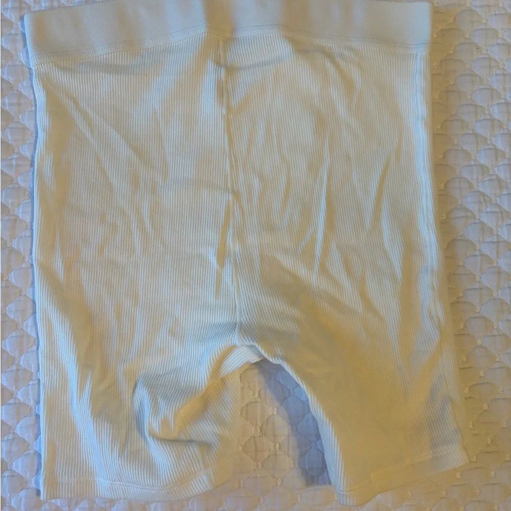 SKIMS Cream Cotton Ribbed Boxer - Picture 4 of 4